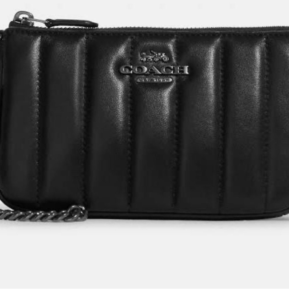 Coach Nolita 19 on chain with linear quilting